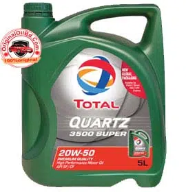 TOTAL QUARTZ 3500 SUPER 20W-50 MINERAL 5L