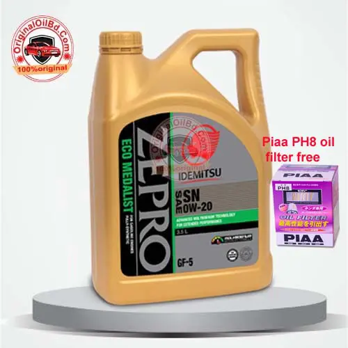 IDEMITSU ZEPRO SAE 0W-20 FULLY SYNTHETIC ENGINE OIL